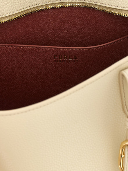 Τσάντα Furla Ava M White Calfskin Tote