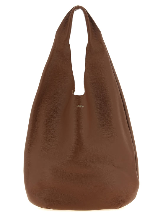 A.P.C. Brown Cowhide Shoulder Bag