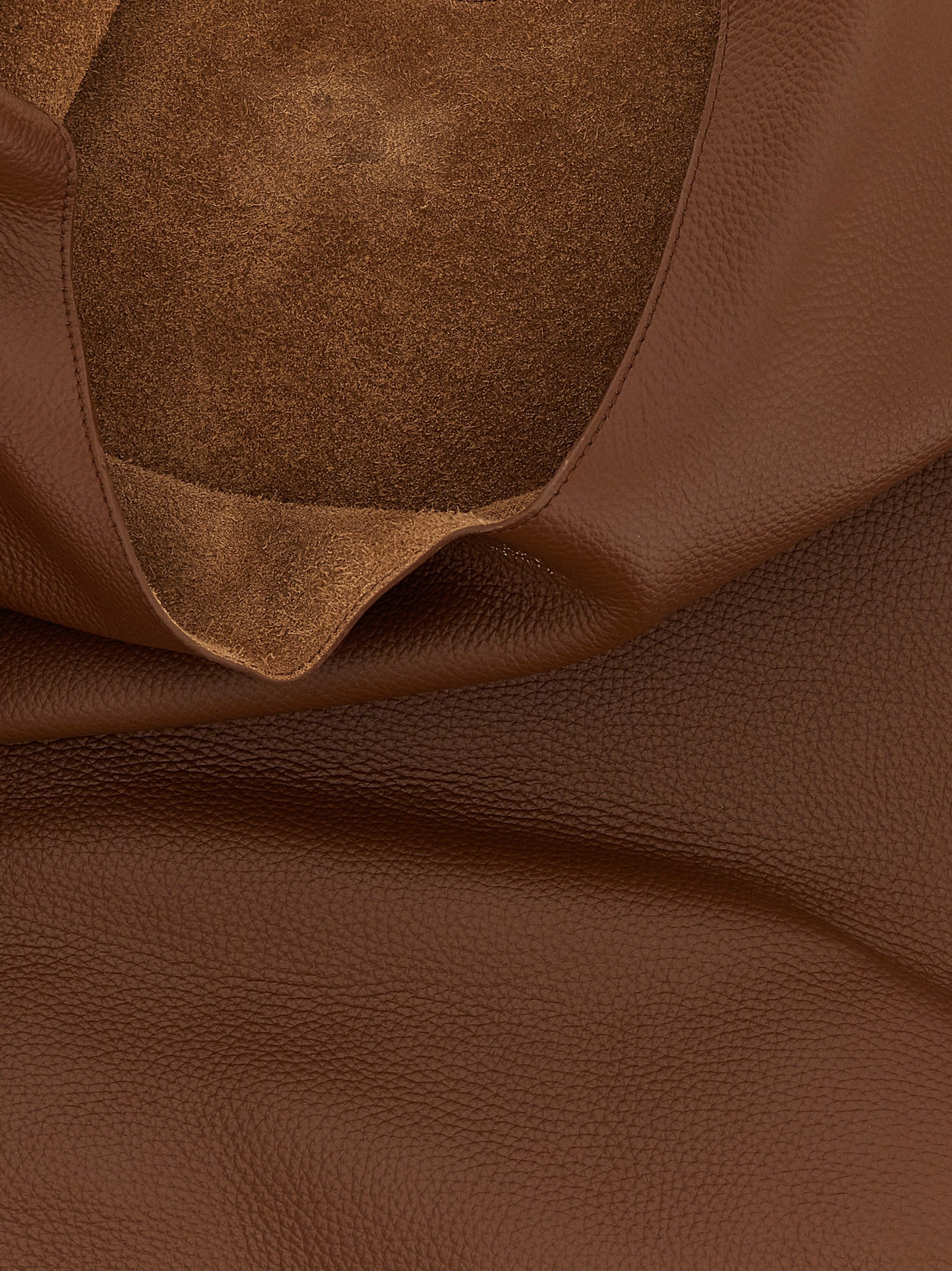 Τσάντα A.P.C. Brown Cowhide Shoulder