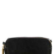 Τσάντα crossbody Khaite από μαύρο δέρμα μοσχαριού