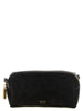 Τσάντα crossbody Khaite από μαύρο δέρμα μοσχαριού