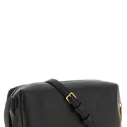 Τσάντα crossbody Khaite από μαύρο δέρμα μοσχαριού