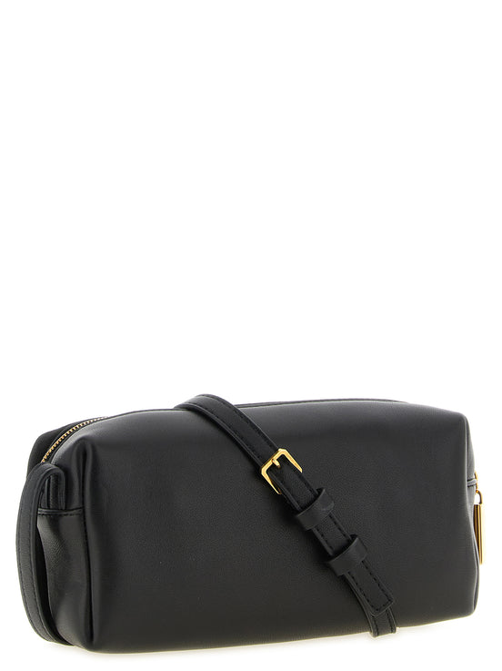Khaite Black Calfskin Crossbody Bag