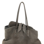 Τσάντα The Attico Gray Bovine Leather Shoulder
