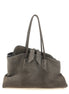 Τσάντα The Attico Gray Bovine Leather Shoulder