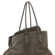Τσάντα The Attico Gray Bovine Leather Shoulder