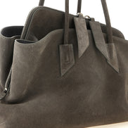 Τσάντα The Attico Gray Bovine Leather Shoulder