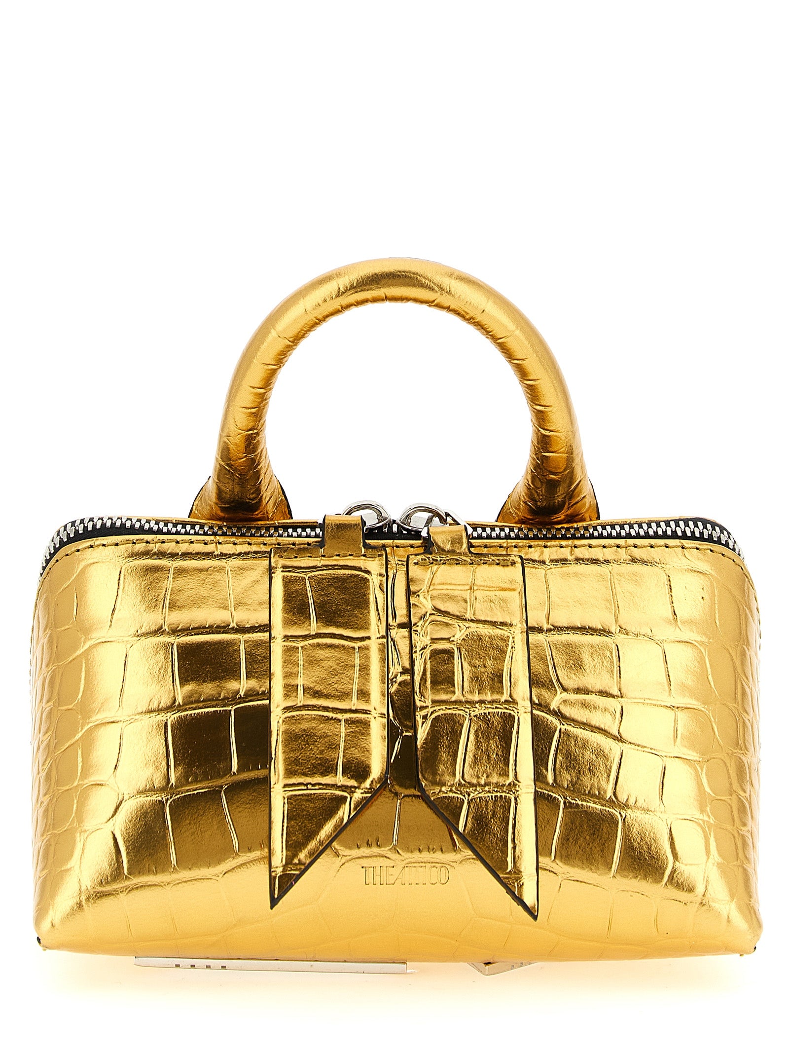 The Attico Gold Bovine Leather Handbag