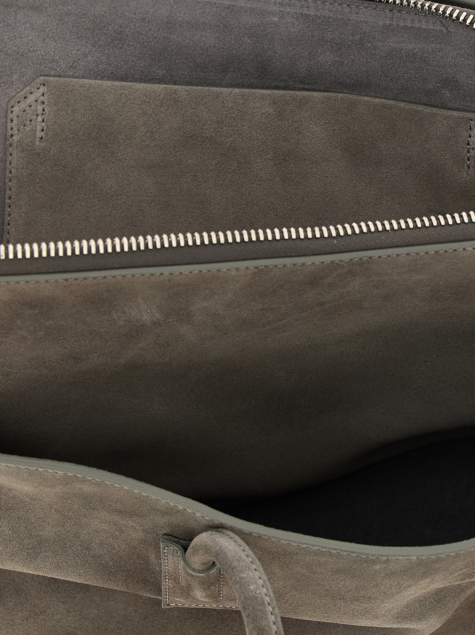 Τσάντα The Attico Gray Bovine Leather Shoulder