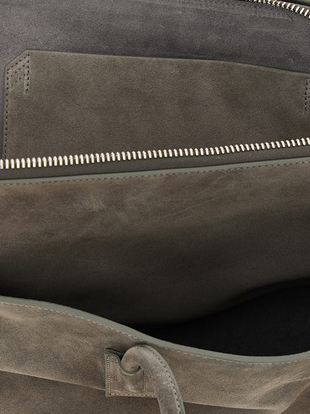 Τσάντα The Attico Gray Bovine Leather Shoulder