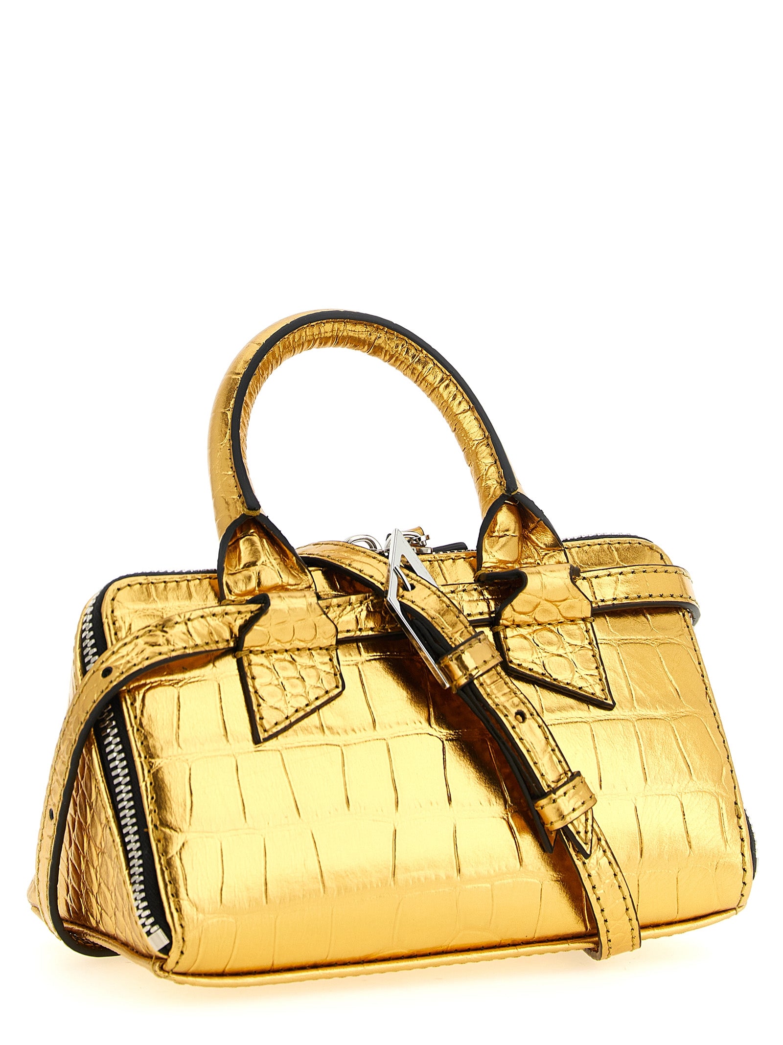 The Attico Gold Bovine Leather Handbag