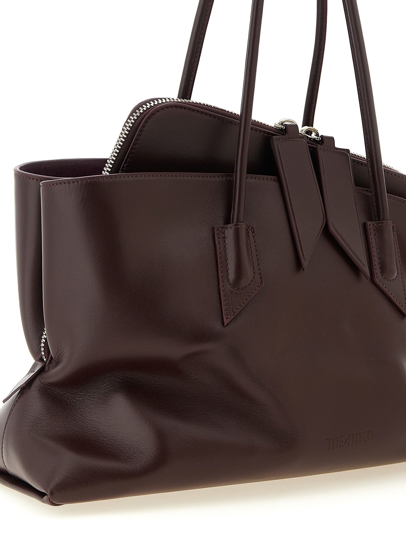 The Attico La Passeggiata Medium Purple Shoulder Bag