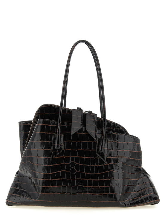 The Attico La Passeggiata Medium Brown Shoulder Bag