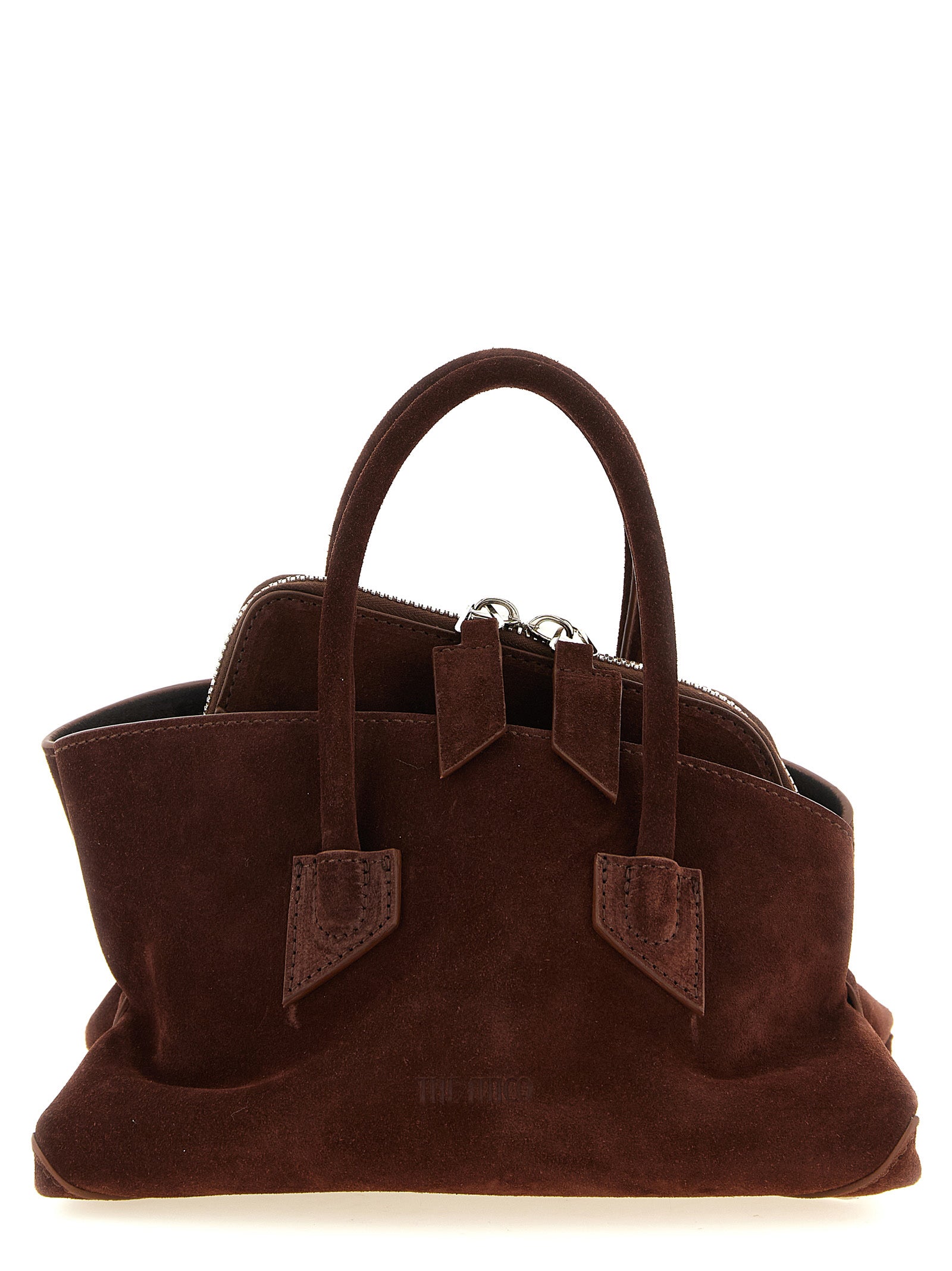 Τσάντα The Attico La Passeggiata Mini Brown Leather
