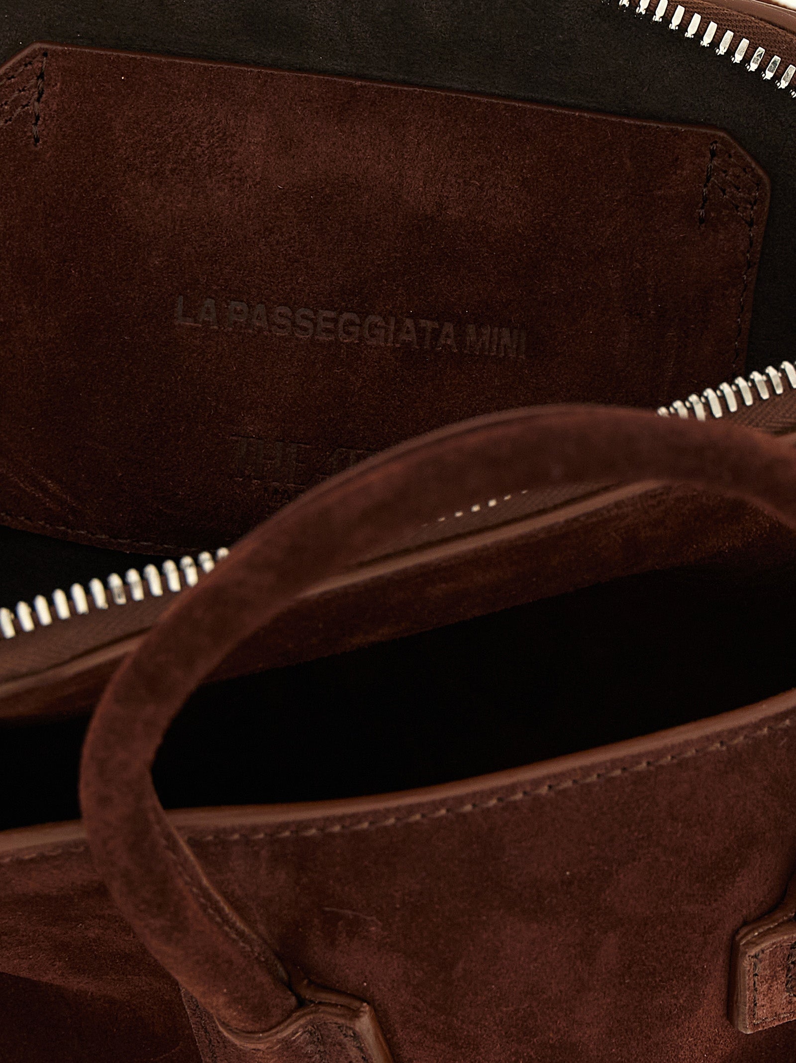 Τσάντα The Attico La Passeggiata Mini Brown Leather