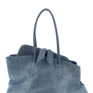 The Attico Blue Cotton Shoulder Bag