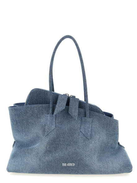 The Attico Blue Cotton Shoulder Bag
