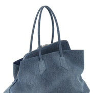 The Attico Blue Cotton Shoulder Bag