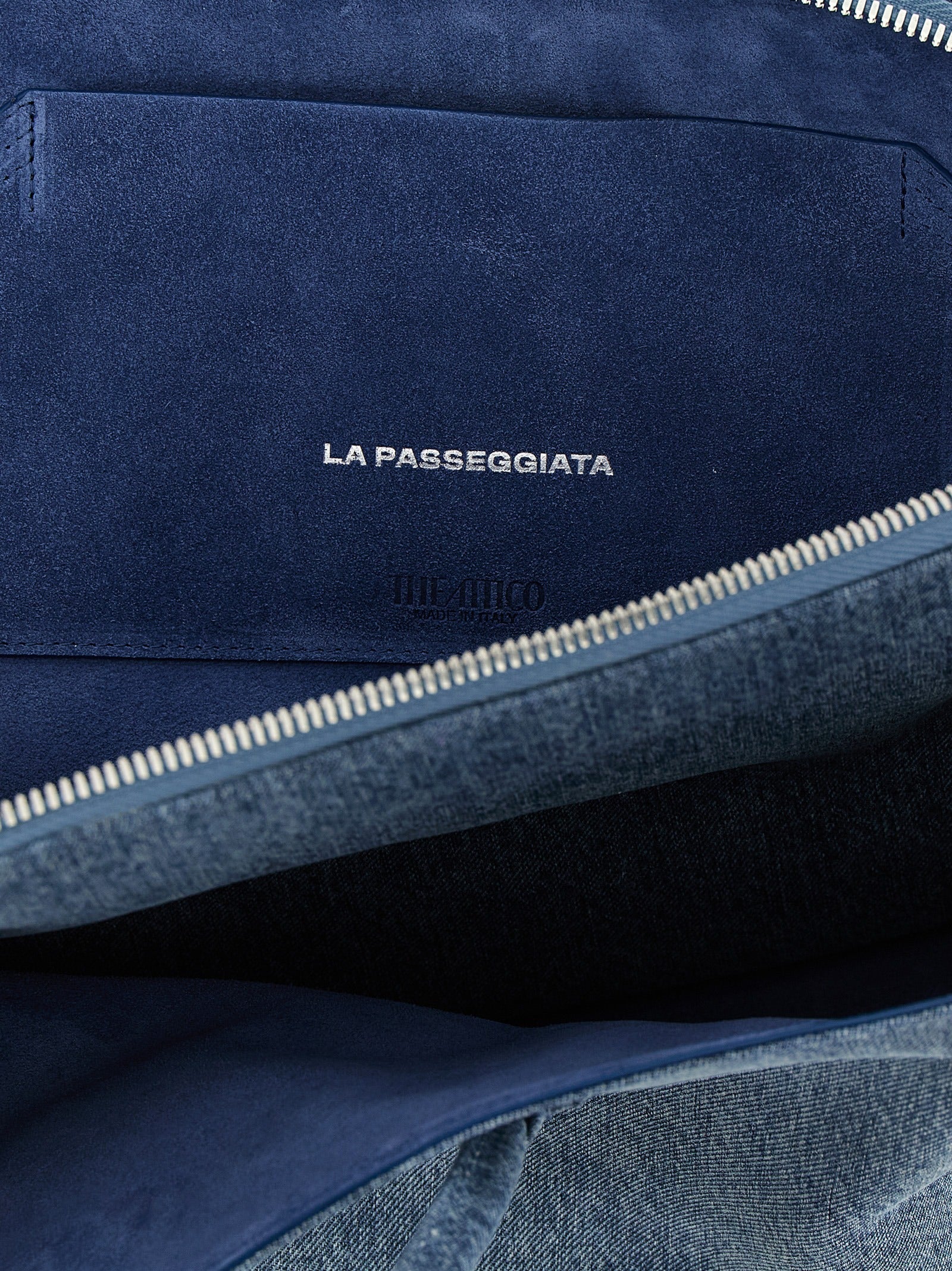The Attico Blue Cotton Shoulder Bag