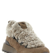 Brunello Cucinelli Brown Calfskin Chunky Sneakers