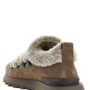 Brunello Cucinelli Brown Calfskin Chunky Sneakers