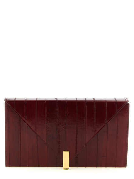 Τσάντα Giuseppe Zanotti Tuxedo Bordeaux Leather Clutch