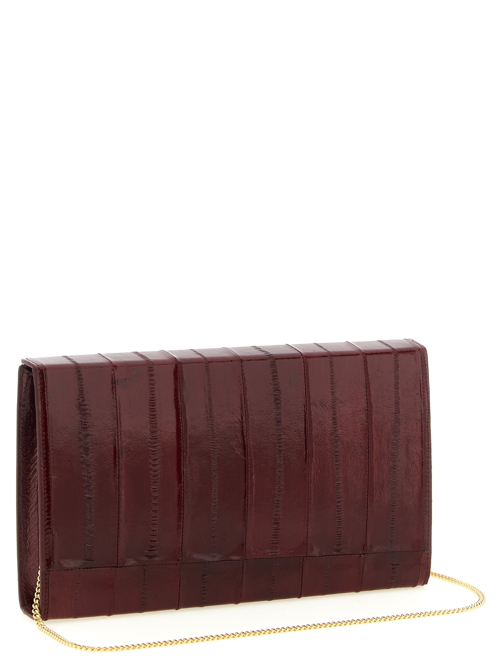 Τσάντα Giuseppe Zanotti Tuxedo Bordeaux Leather Clutch
