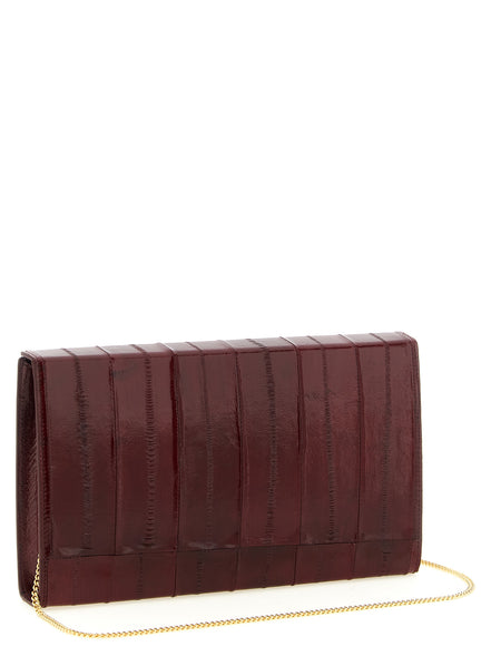 Τσάντα Giuseppe Zanotti Tuxedo Bordeaux Leather Clutch
