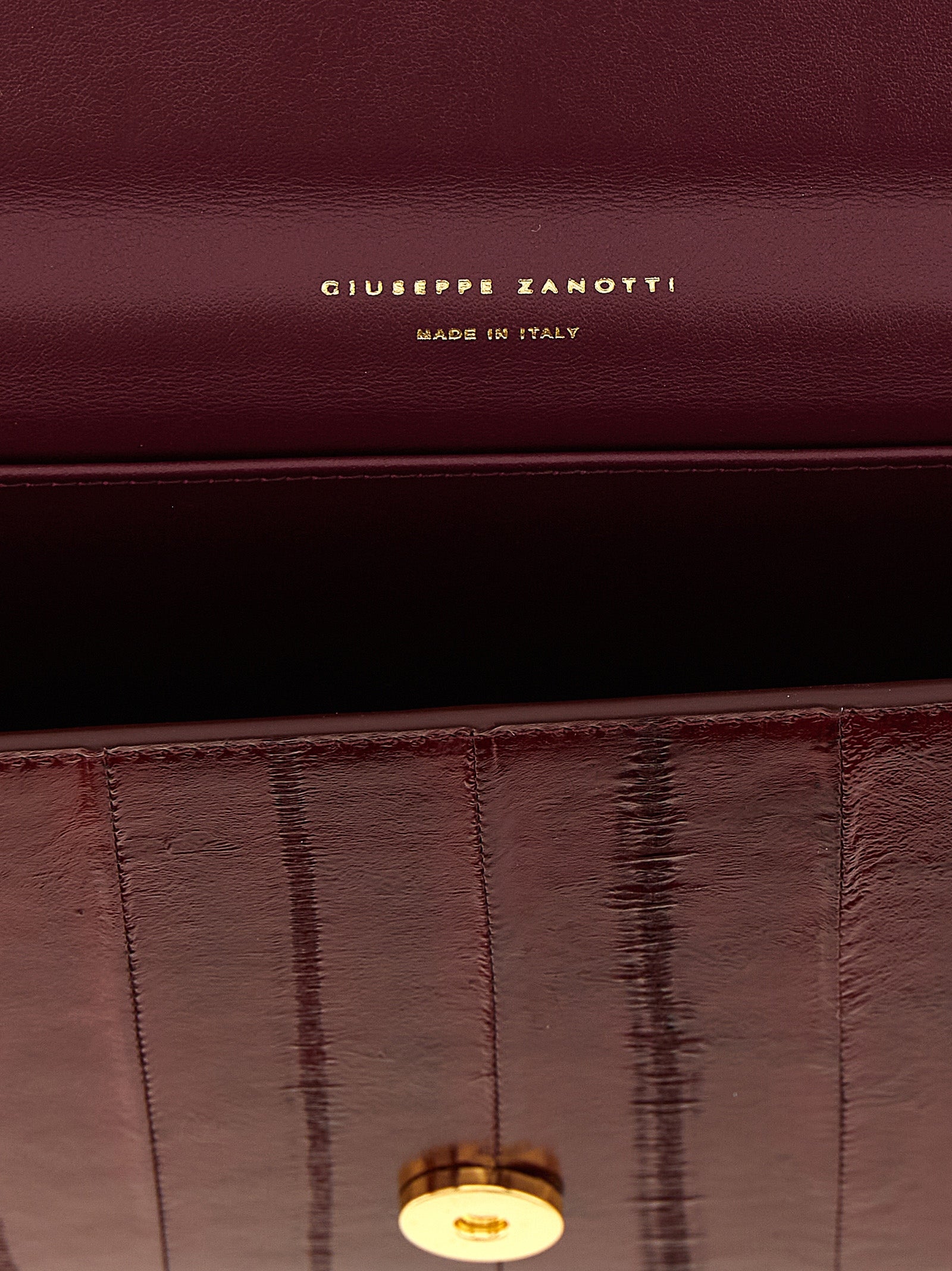 Τσάντα Giuseppe Zanotti Tuxedo Bordeaux Leather Clutch