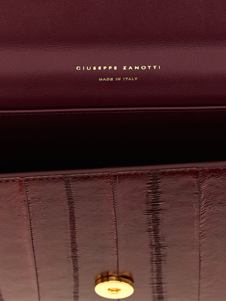 Τσάντα Giuseppe Zanotti Tuxedo Bordeaux Leather Clutch