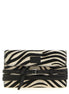Moschino Tie Me Bicolor Leather Chain Wallet