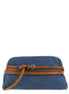 Moschino Tie Me Blue Denim Clutch