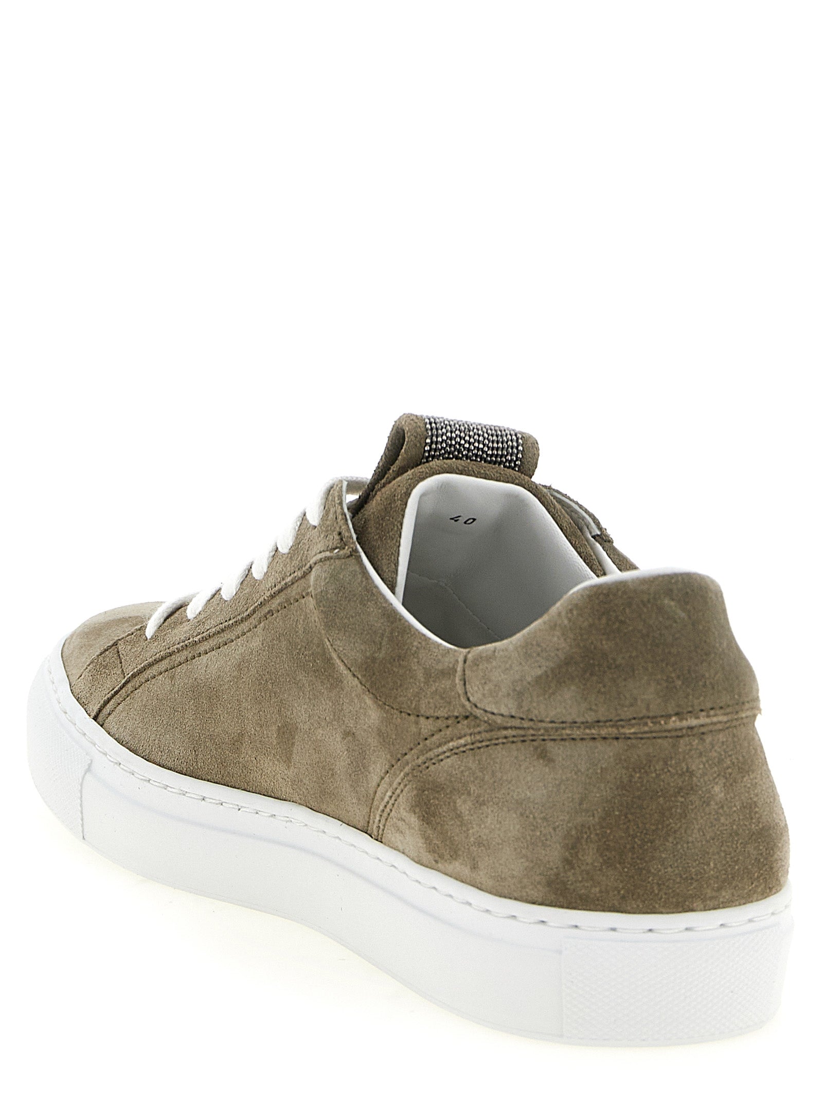 Παπούτσια Brunello Cucinelli Gray Calfskin Low Top Sneakers
