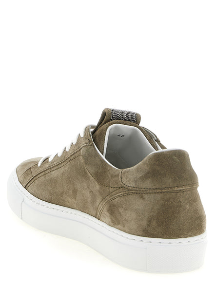 Παπούτσια Brunello Cucinelli Gray Calfskin Low Top Sneakers