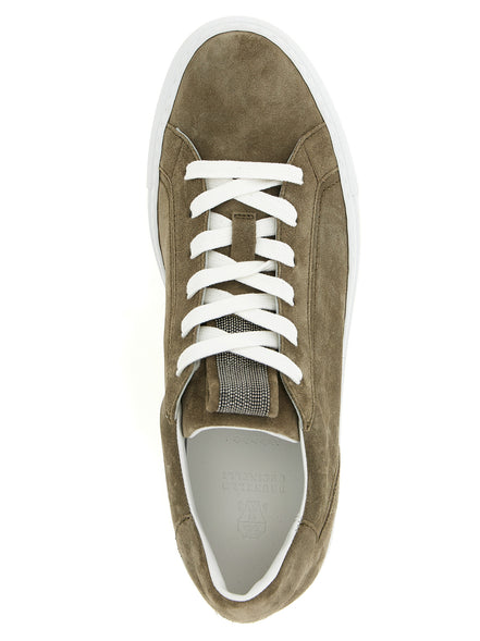 Παπούτσια Brunello Cucinelli Gray Calfskin Low Top Sneakers