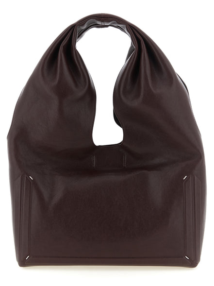 Maison Margiela Bordeaux Lamb Leather Shoulder Bag