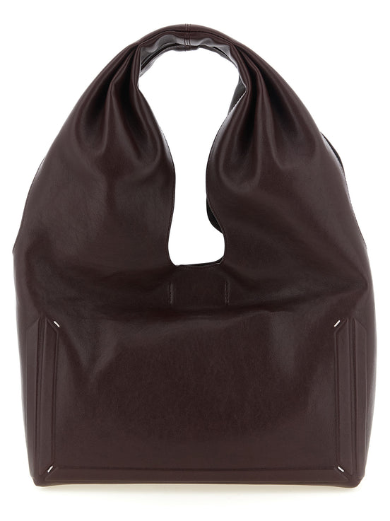 Maison Margiela Bordeaux Lamb Leather Shoulder Bag