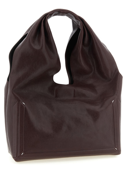 Maison Margiela Bordeaux Lamb Leather Shoulder Bag
