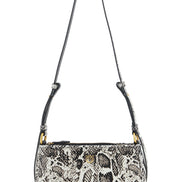 PINKO Gray Calfskin Crossbody Bag