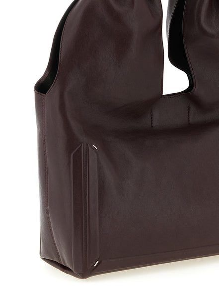 Maison Margiela Bordeaux Lamb Leather Shoulder Bag