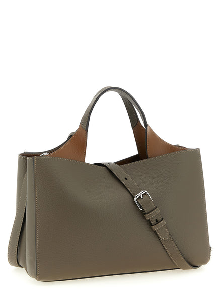 Tod's Gray Calfskin Handbag