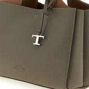 Tod's Gray Calfskin Handbag