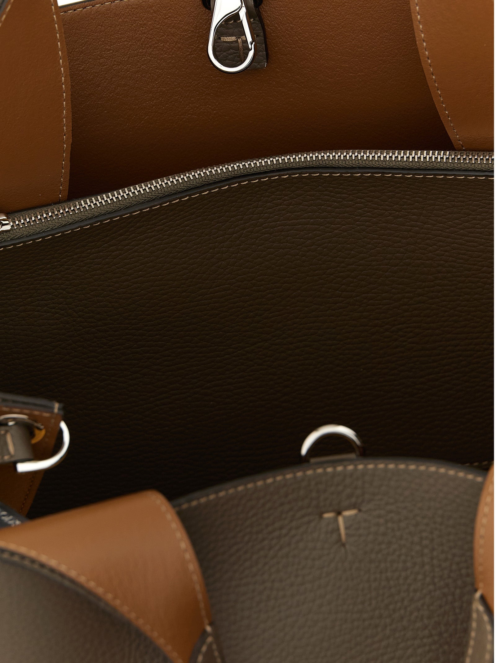 Tod's Gray Calfskin Handbag
