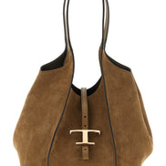 Tod's Brown Calfskin Tote Bag