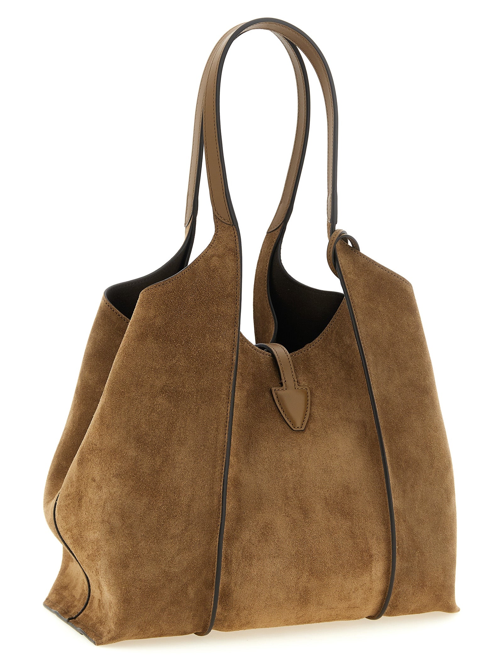 Tod's Brown Calfskin Tote Bag