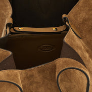 Tod's Brown Calfskin Tote Bag