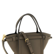 Tod's Gray Calfskin Tote Bag