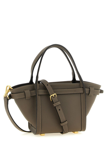 Tod's Gray Calfskin Tote Bag