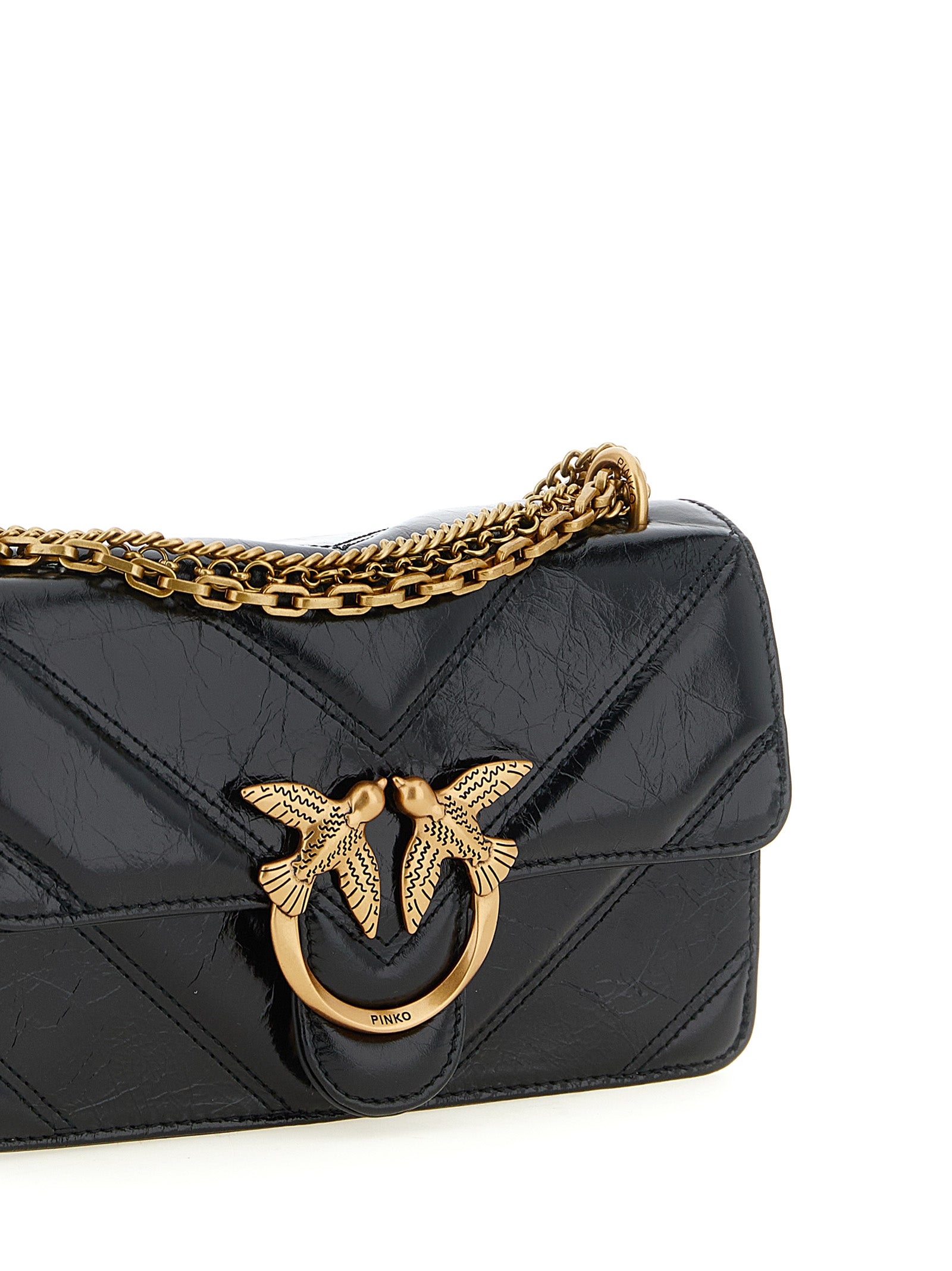 Τσάντα PINKO Black Calfskin Crossbody