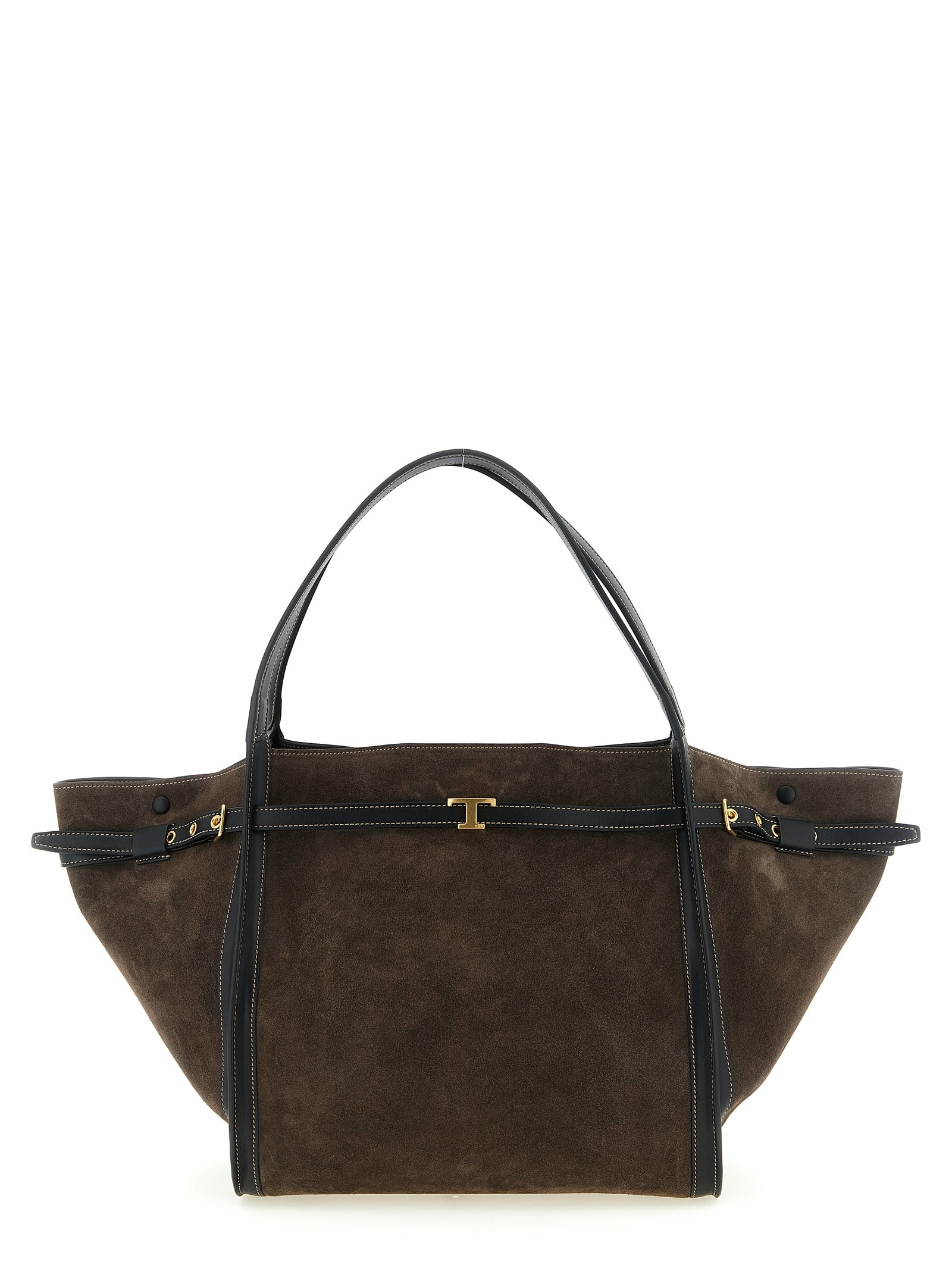 Tod's Brown Calfskin Tote Bag